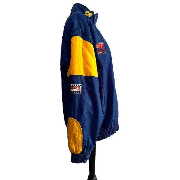 Vintage Nascar Jeff Gordon #24 Jacket Sz XL Mens by Nutmeg Blue & Yellow Racing - Picture 8 of 15